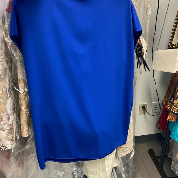 Diane Von Furstenberg blue t shirt dress - Picture 4 of 4